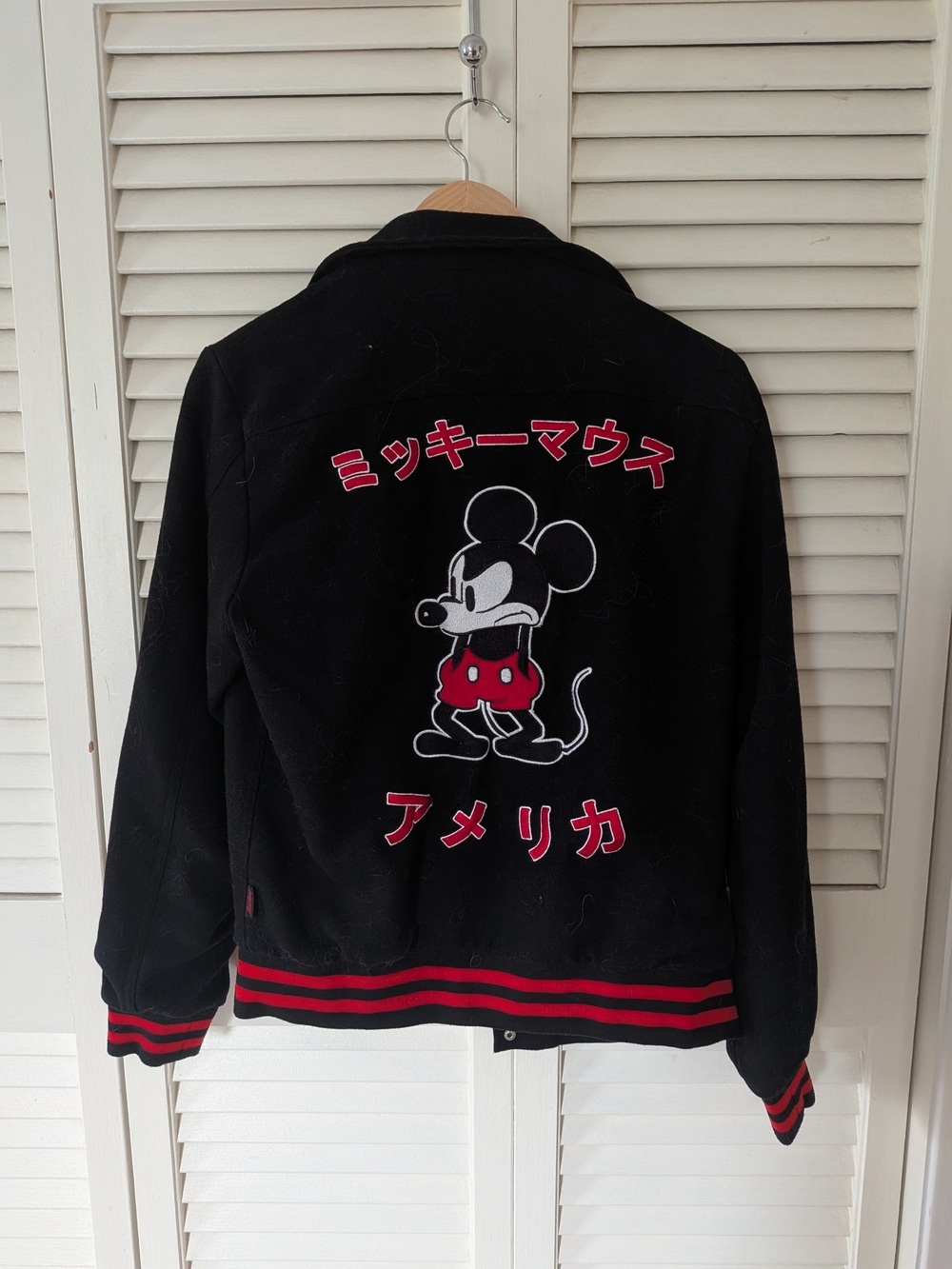 Forever 21 Black Jacket with Mickey Mouse